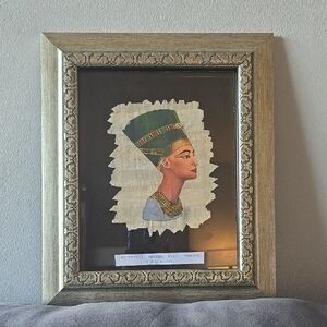 Framed Egyptian Nefertiti, Amarna Queen Artwork